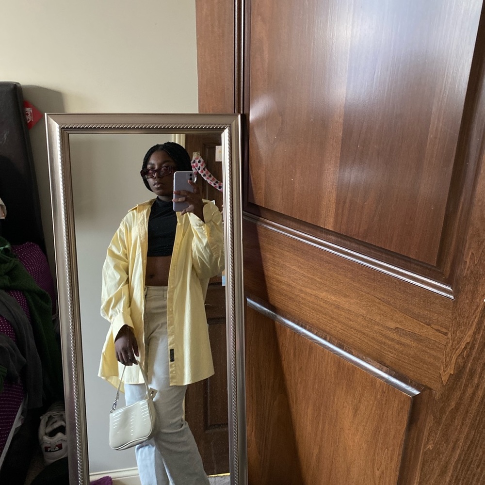 oversized button up shirt